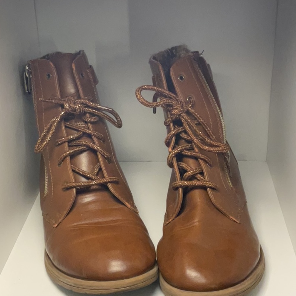 Wonder Nation Brown Lace Up Boots